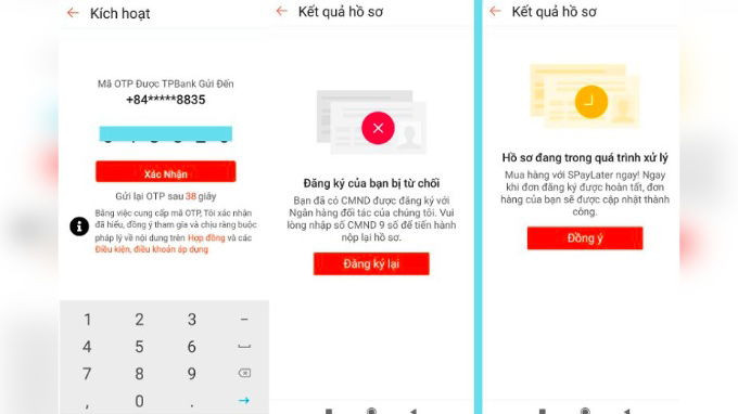 Biểu đồ minh họa hai giai đoạn phê duyệt tài khoản SpayLater