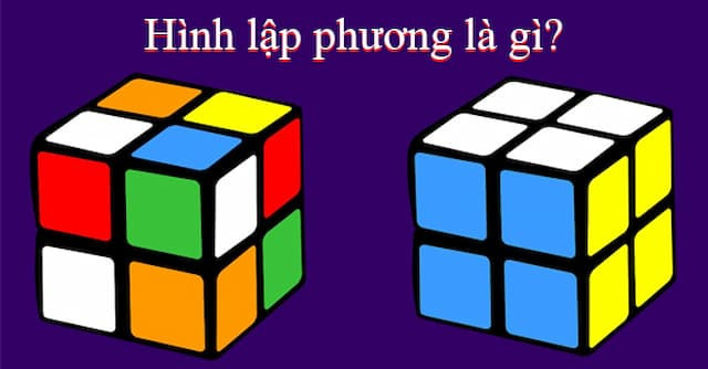 Hình lập phương minh họa với các cạnh và đỉnh rõ ràng