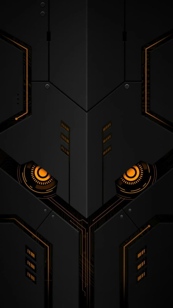 Wallpaper iPhone 15 Pro Max 4K chủ đề công nghệ với ánh sáng laser