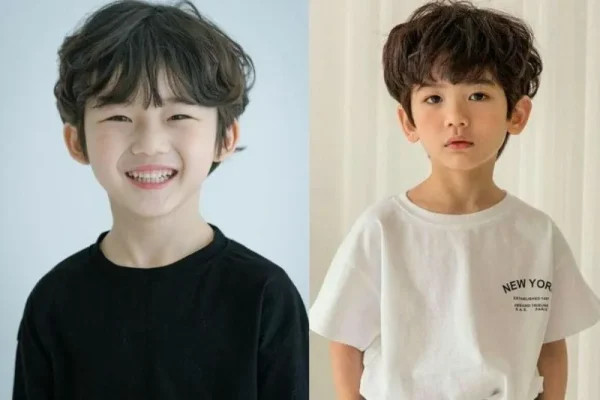 Bé trai với kiểu tóc Bowl Cut hiện đại