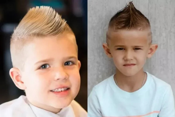 Bé trai với phong cách Mohawk mạnh mẽ