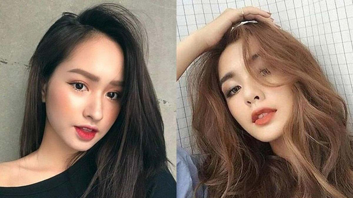 Tóc hai mái truyền thống thanh lịch, tôn lên nét mặt