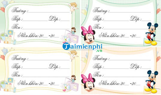 Một biến thể khác của mẫu nhãn vở số 5, giữ nguyên sự tinh tế và dễ dàng tùy chỉnh
