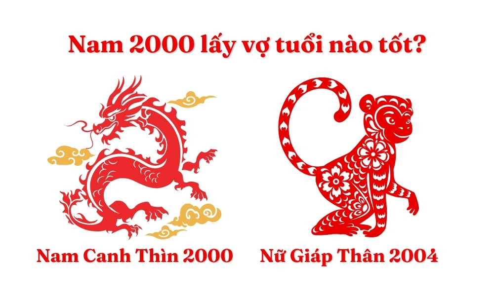 Sự kết hợp đầy triển vọng giữa nam Canh Thìn 2000 và nữ Giáp Thân 2004, lý tưởng cho hạnh phúc bền vững