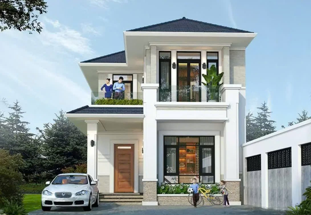 Mẫu nhà ống mái Nhật 1 tầng