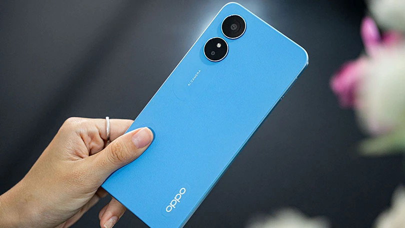 Cụm camera kép 50MP của OPPO A17 chụp ảnh chân thực
