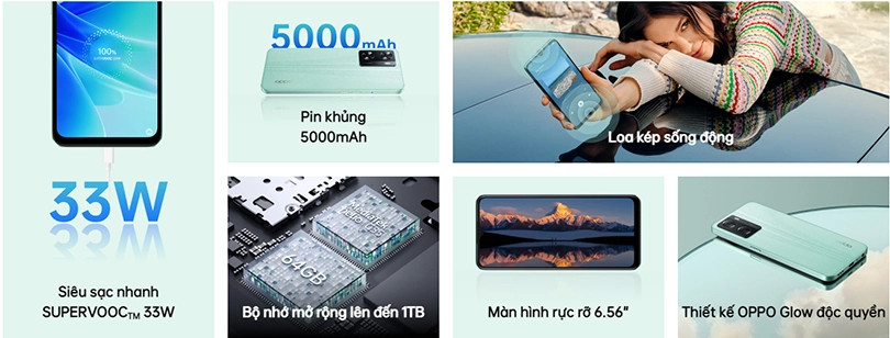 OPPO A57 với thiết kế hiện đại và cụm camera nổi bật