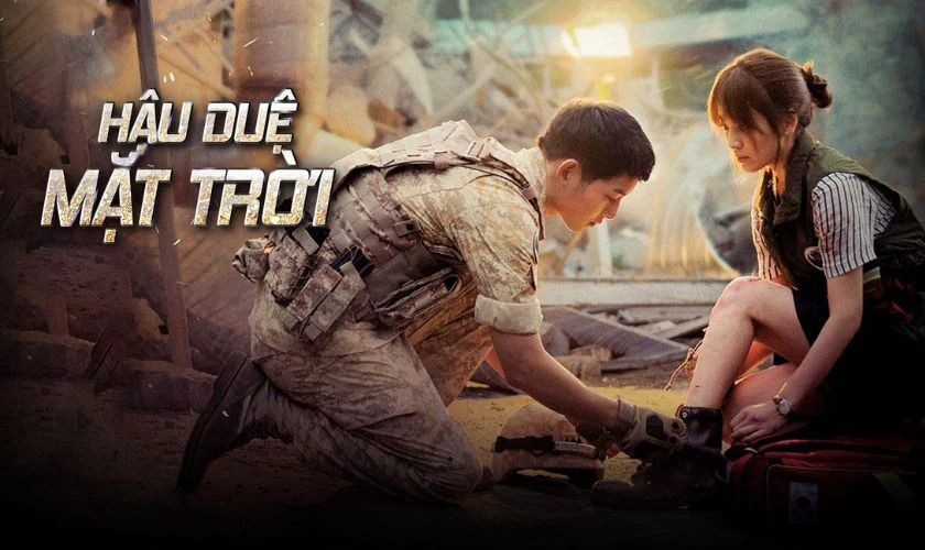 Song Joong-ki và Song Hye-kyo trong cảnh phim lãng mạn &quot;Hậu Duệ Mặt Trời&quot;