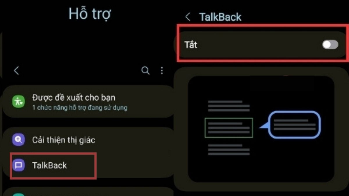 Hướng dẫn tắt TalkBack để vô hiệu hóa giọng nói khi gõ phím Samsung