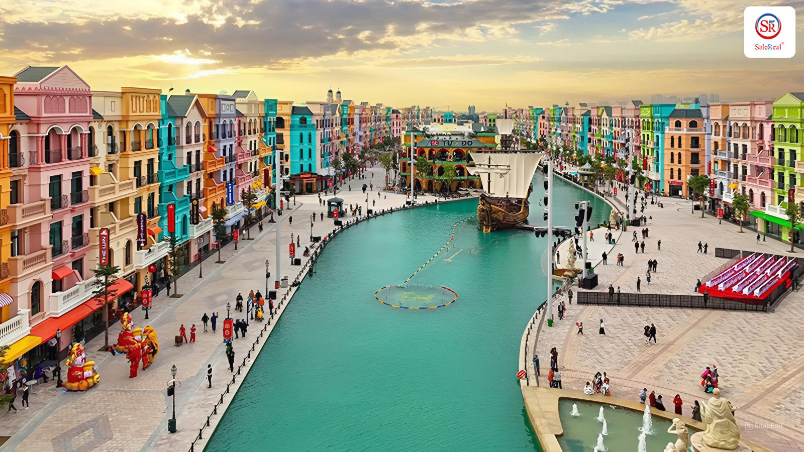 Khung cảnh thành phố Venice lãng mạn được tái hiện tại Vinhomes Ocean Park 3