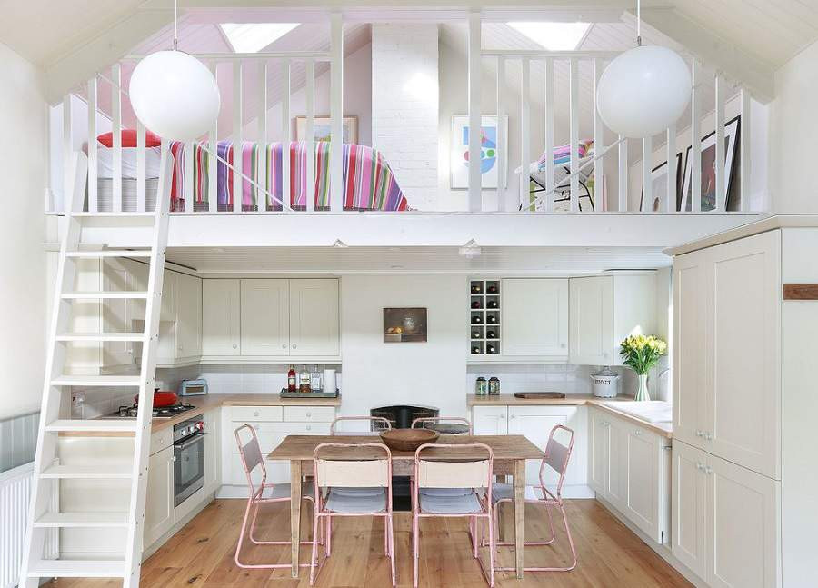 Thiết kế nhà cấp 4 gác lửng 40m2 với không gian mở