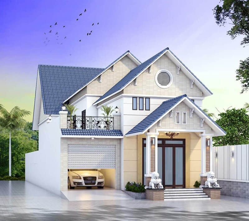 Thiết kế nội thất nhà cấp 4 gác lửng với không gian mở