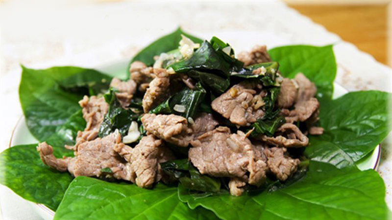 Thịt bò xào lá lốt thơm lừng, đậm đà hương vị truyền thống