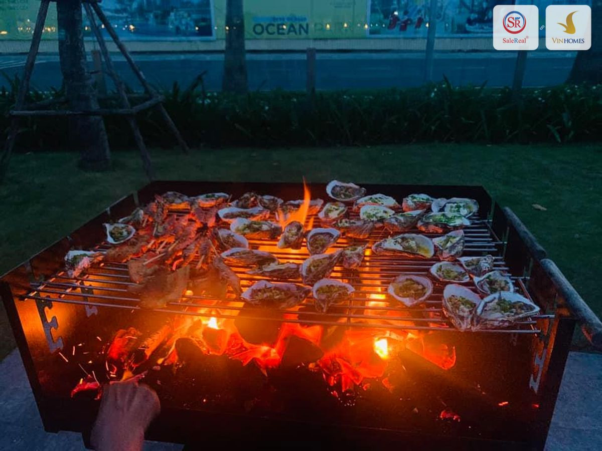 Tiệc đêm ấm cúng tại BBQ Garden Vinhomes Ocean Park 3