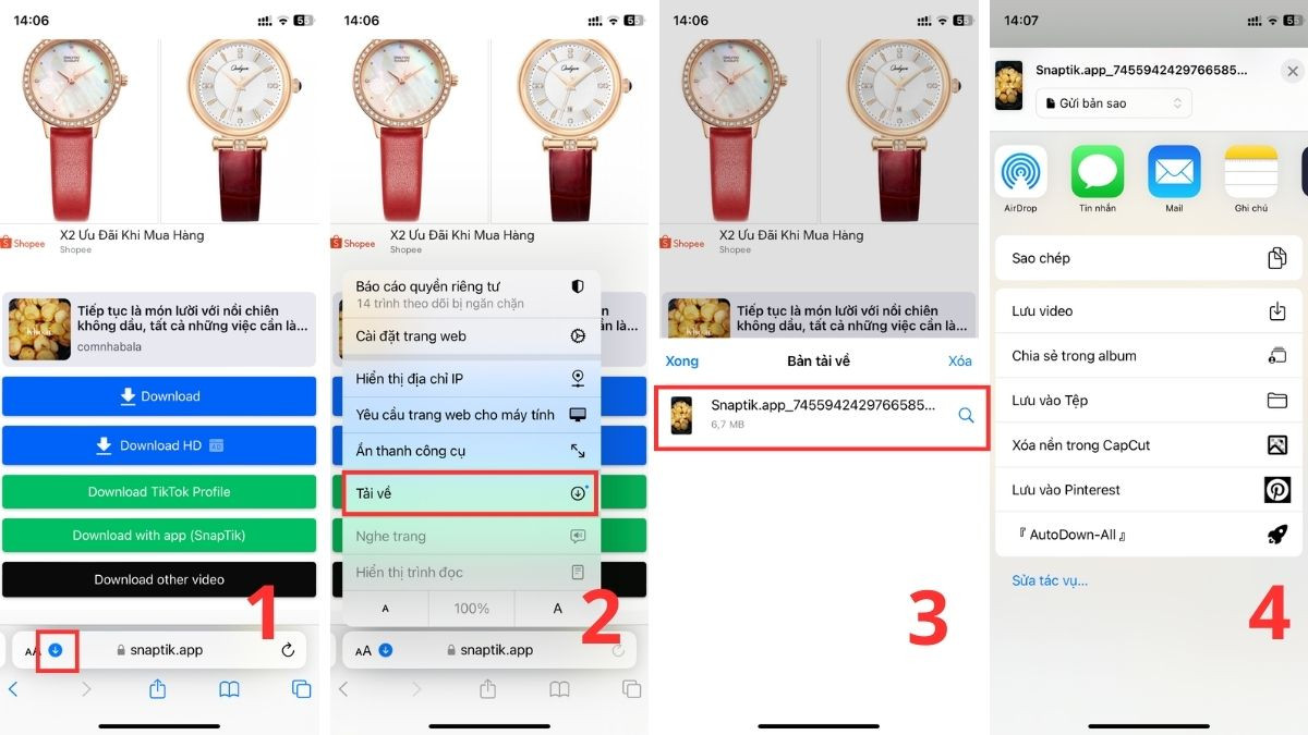Cách tìm và mở tệp đã tải xuống từ trình duyệt Safari trên iPhone