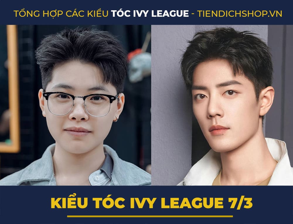 Kiểu tóc Ivy League 7/3 hiện đại, trẻ trung