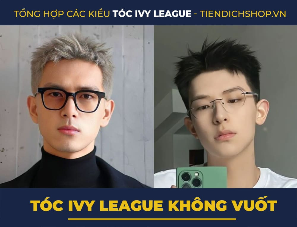 Kiểu tóc Ivy League không vuốt tự nhiên, thoải mái cho mọi hoạt động