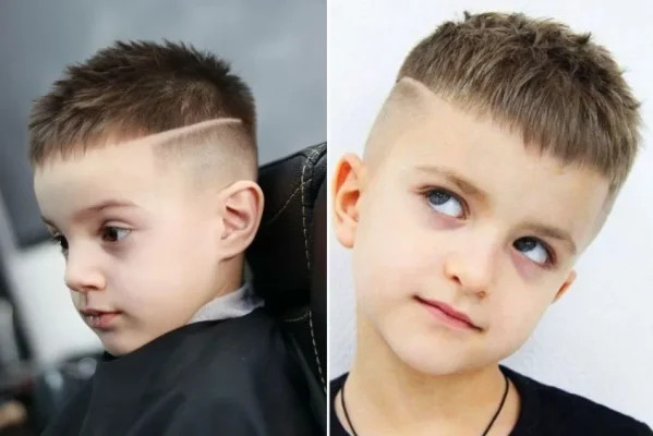 Kiểu tóc side part gọn gàng cho bé trai