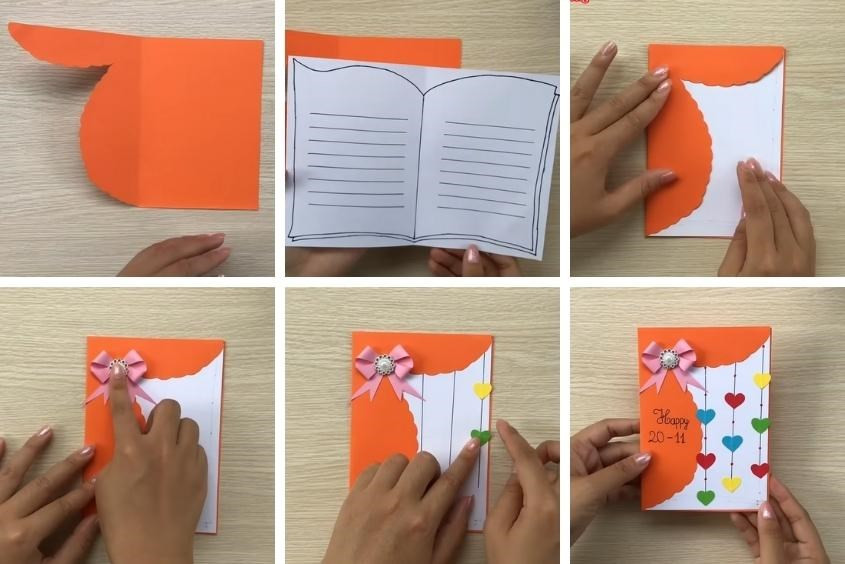 Thiệp 20 tháng 11 đầy màu sắc