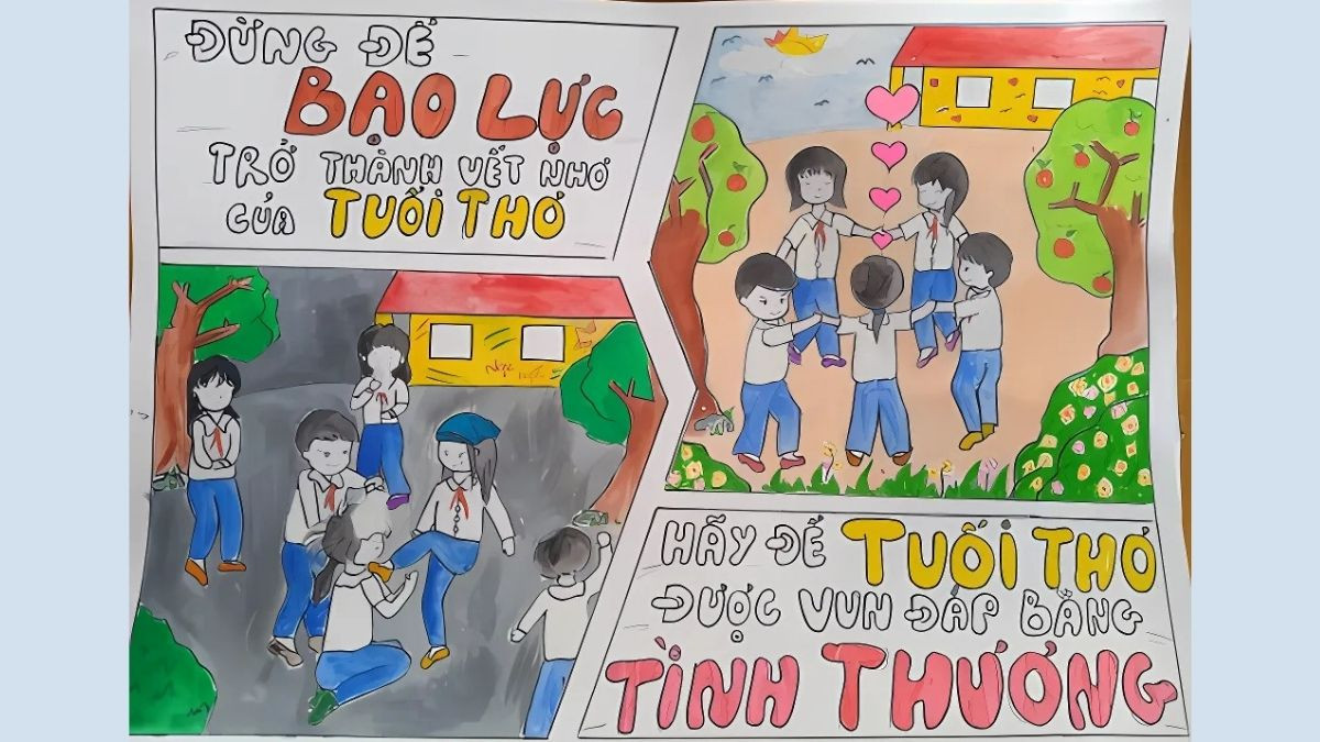 Ý nghĩa của việc vẽ tranh bạo lực học đường
