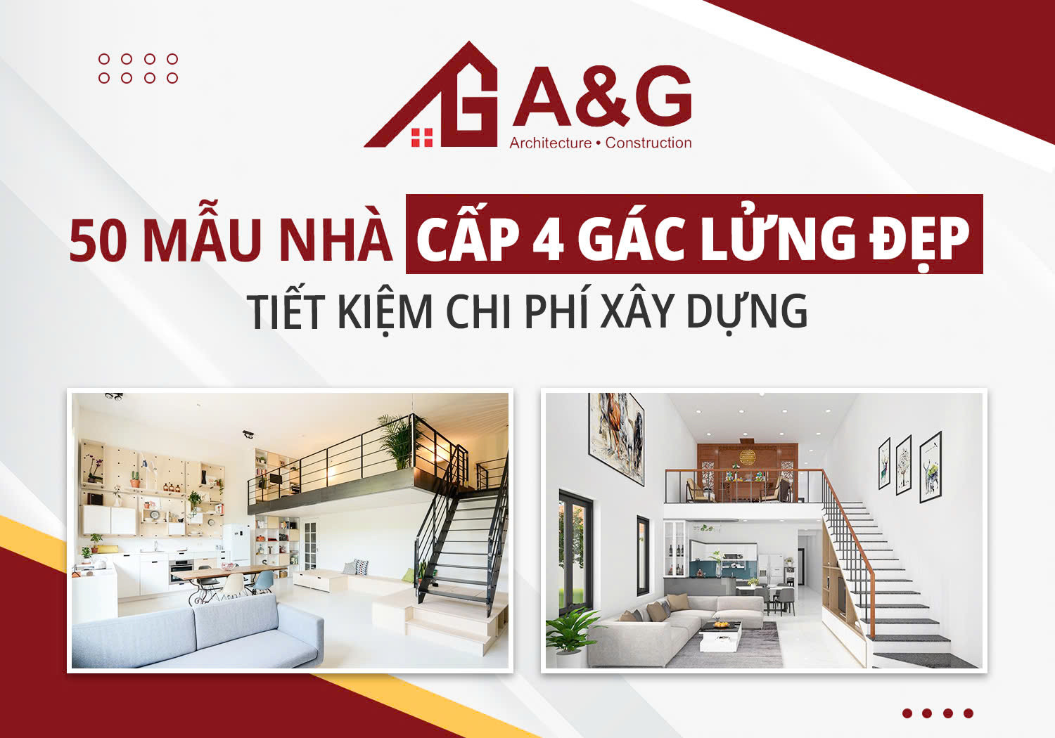 Hơn 50 mẫu nhà cấp 4 gác lửng đẹp, tiết kiệm chi phí