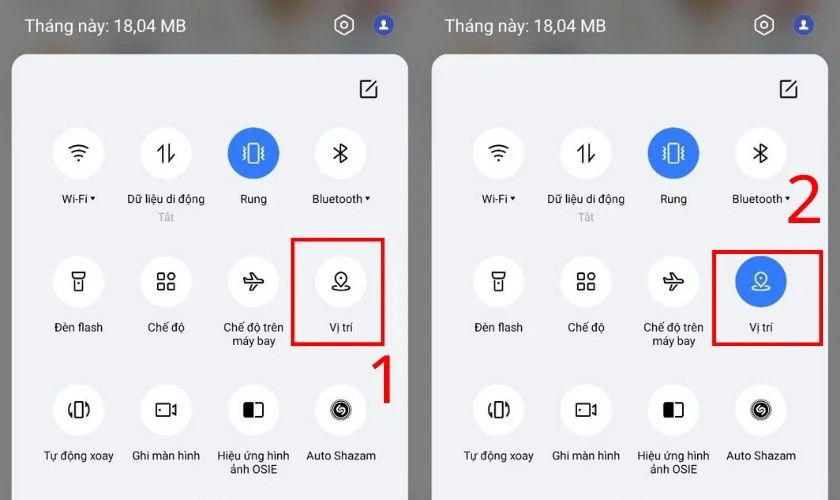 Tắt và bật lại GPS để khắc phục lỗi Zalo định vị