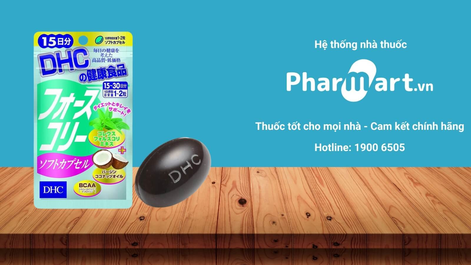 Viên uống giảm cân DHC Forskohlii Soft Capsule