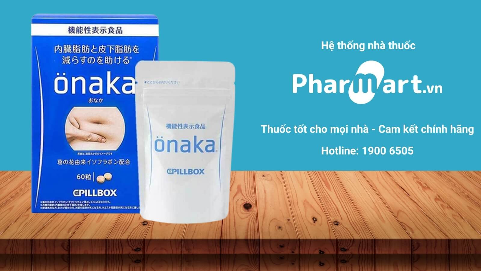 Viên uống giảm cân Onaka Cpillbox của Nhật
