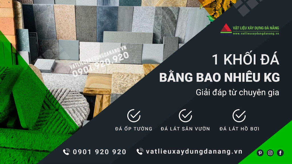 Các loại đá xây dựng phổ biến được phân loại theo kích thước