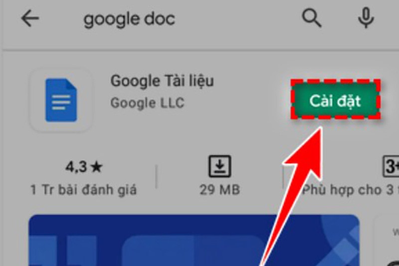 Màn hình đăng nhập và giao diện Google Docs