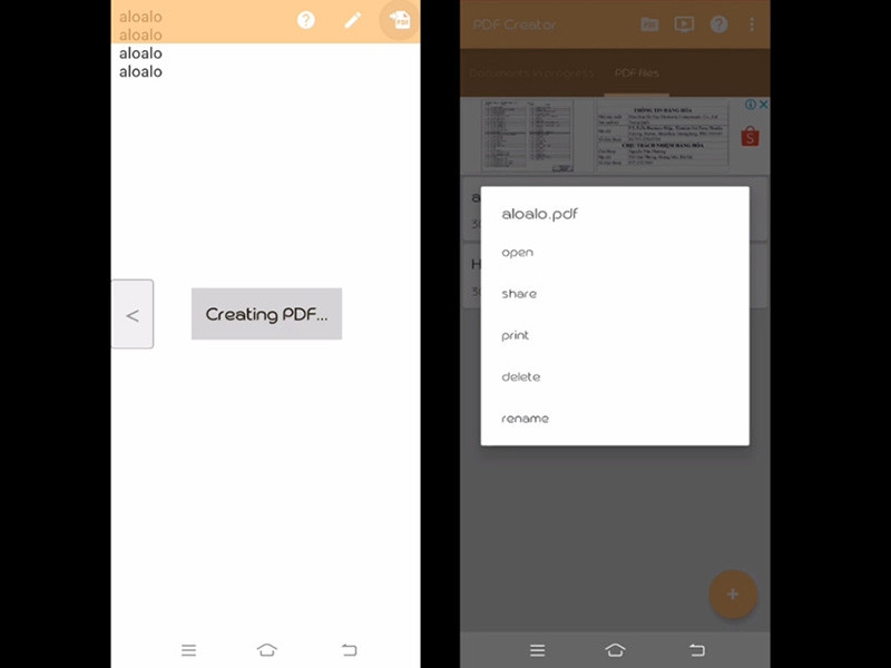 Tùy chọn xem trước và lưu file PDF trong PDF Creator