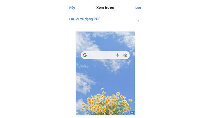 Lưu hoặc chia sẻ file ảnh dưới dạng PDF từ Google Photos