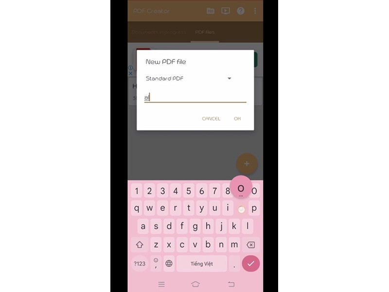 Các tùy chọn tạo file PDF trong PDF Creator