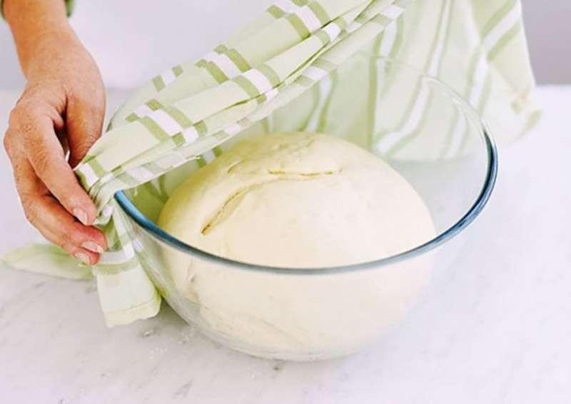 Ủ bột bánh bao sau khi nhồi