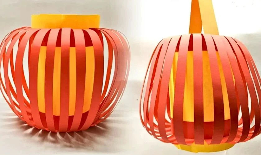 Cách làm đèn Trung thu bằng giấy A4 đơn giản