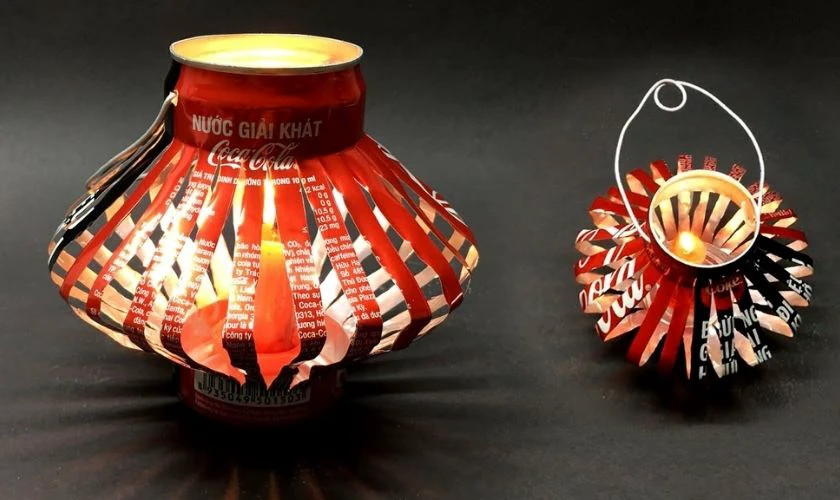 Đèn lồng Trung thu làm từ vỏ lon