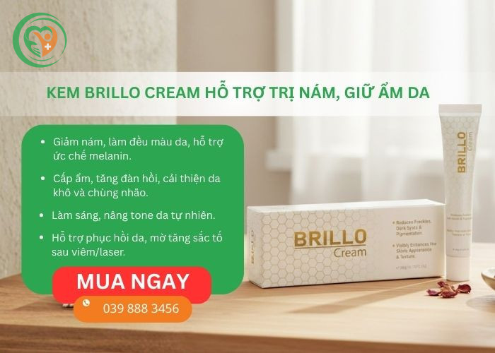 Kem dưỡng Brillo Cream hỗ trợ trị nám, giữ ẩm da