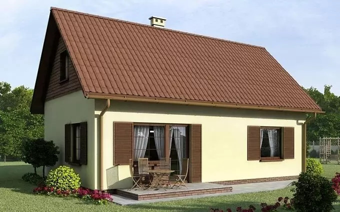 Mẫu nhà cấp 4 nông thôn 250 triệu mái tôn