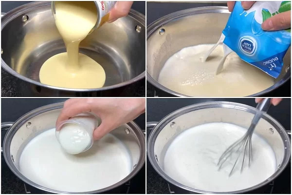 Công đoạn đun sữa sẽ giúp diệt vi khuẩn có hại, hạn chế tách nước ở sữa chua thành phẩm