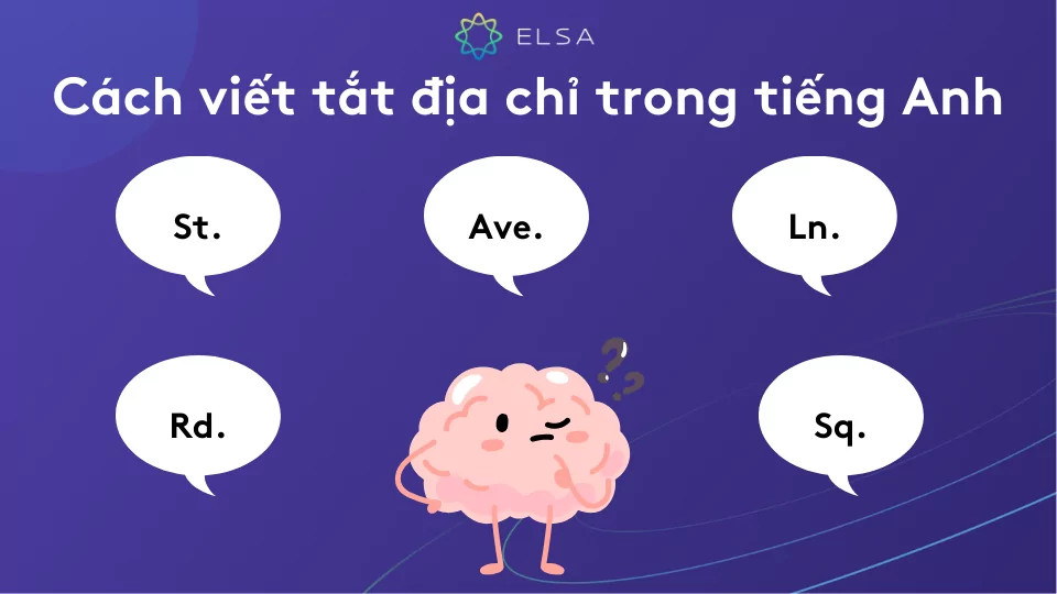 Địa chỉ tiếng Anh thường được viết tắt trong các văn bản và giao dịch