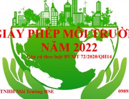 Giấy phép môi trường năm 2022 của luật BVMT số 72/2020/QH14