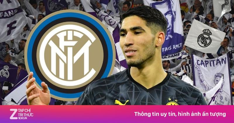 Achraf Hakimi trong màu áo Inter Milan