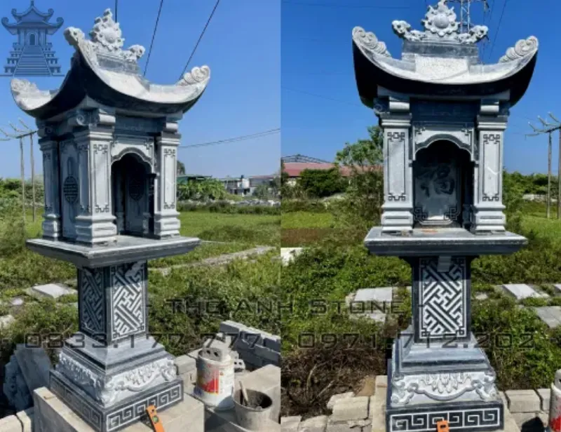 Vị trí đặt cây hương ngoài trời bằng xi măng hợp phong thủy