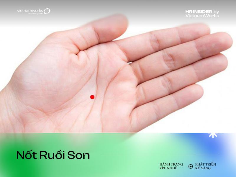 Sơ đồ các vị trí nốt ruồi trên đốt ngón tay cái theo nhân tướng học truyền thống