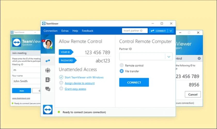 Phần mềm TeamViewer điều khiển máy tính từ xa