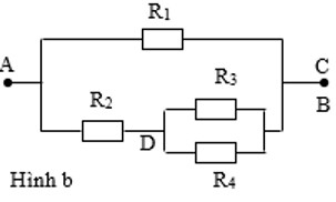 Sơ đồ mạch điện khi K mở (b)