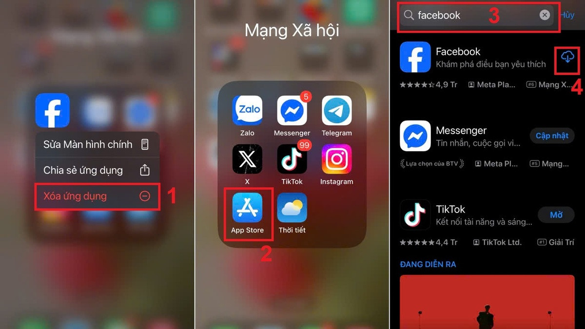 Hướng dẫn xóa và cài đặt lại Facebook để bật chế độ chuyên nghiệp