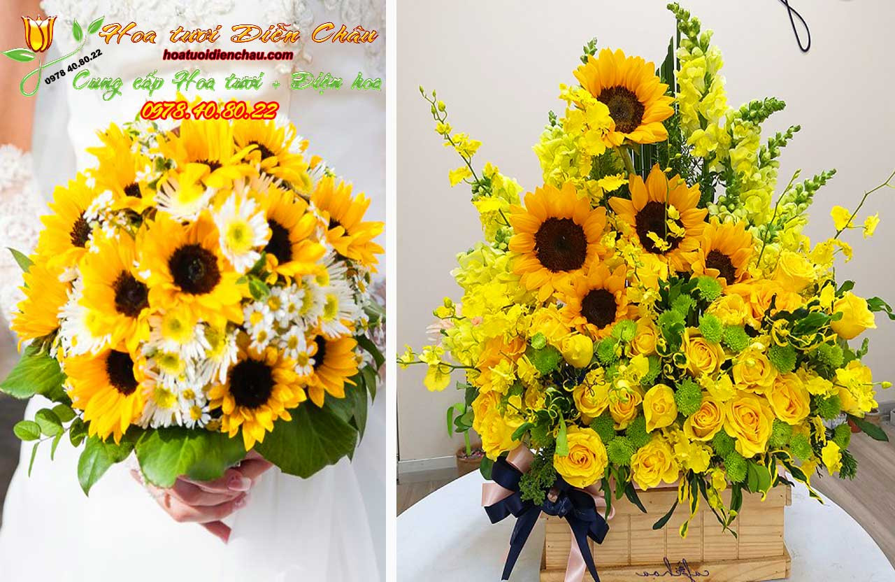 Dịch vụ điện hoa Hướng Dương chuyên nghiệp