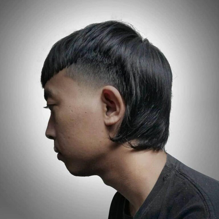 Tóc modern mullet độc đáo cho nam mặt tròn