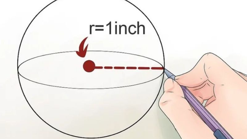 Bước 2: Tìm bán kính hình cầu